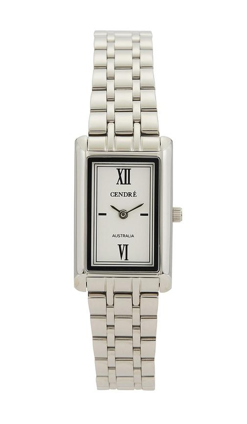cendre kelly watch in metallic silver.