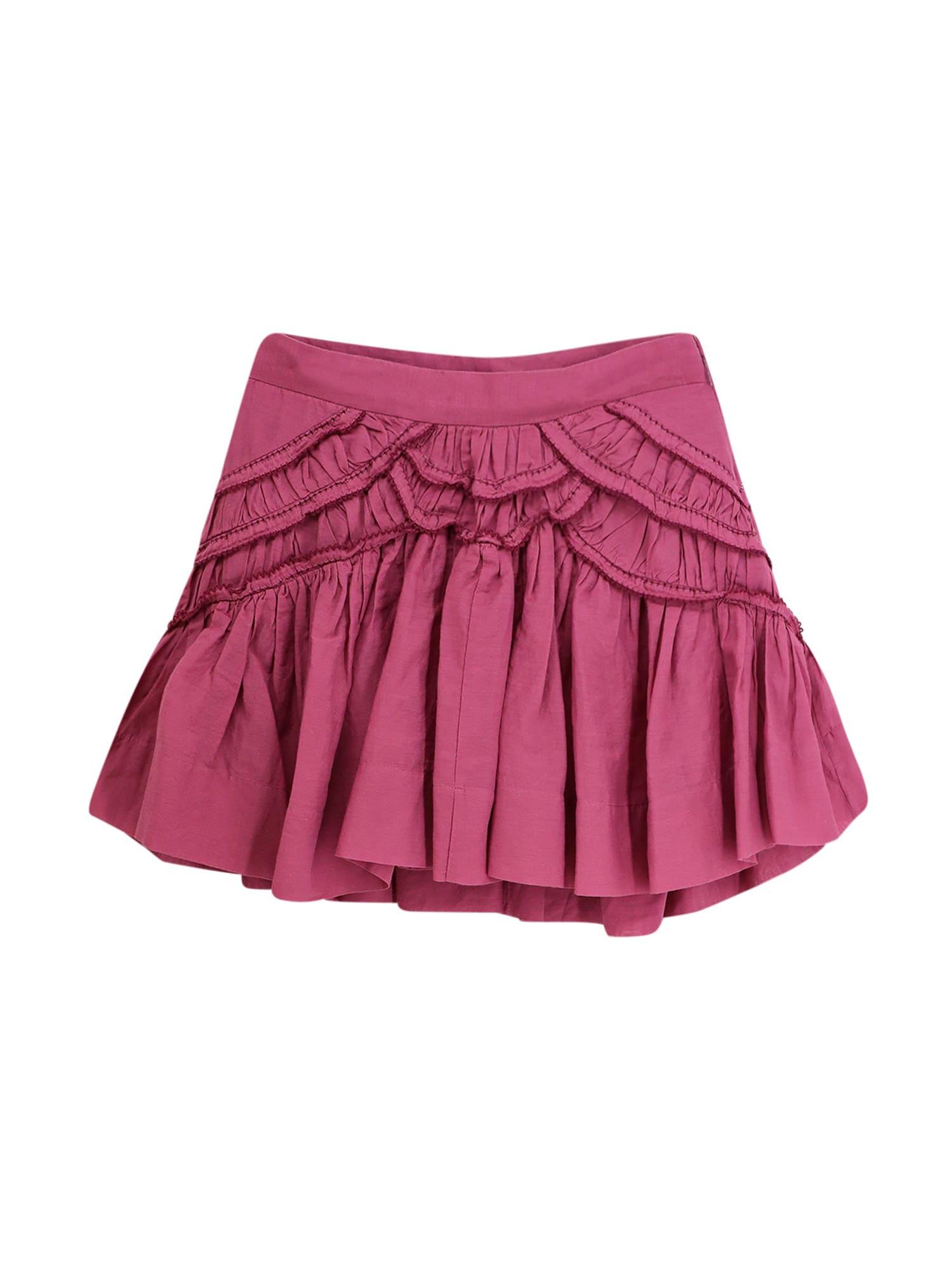 ceola cotton blend miniskirt