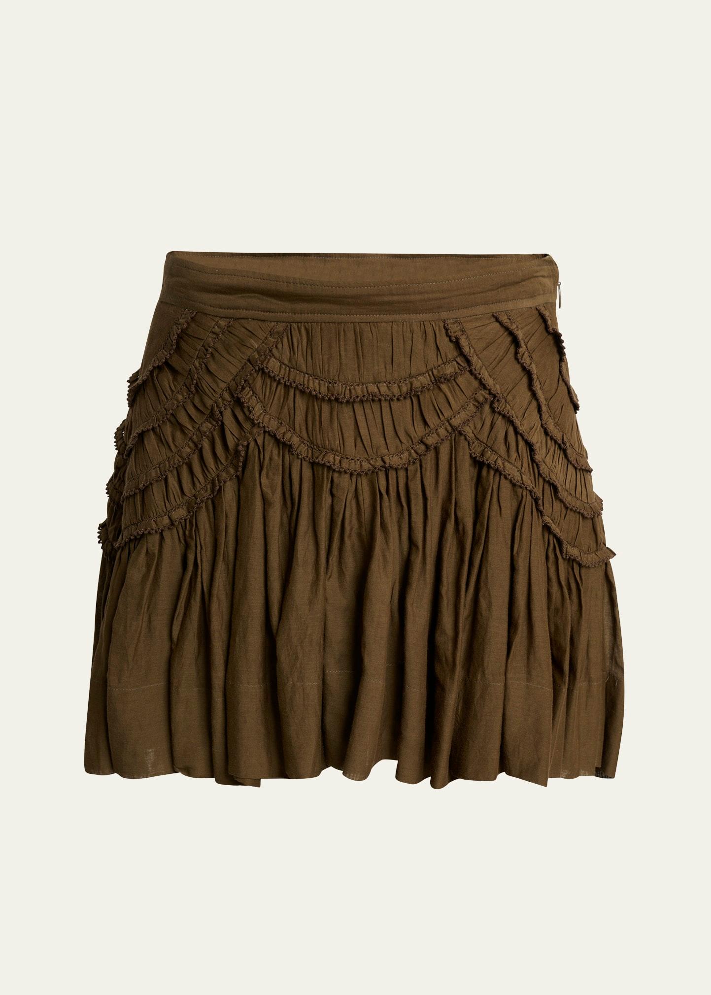 ceola ruffle mini skirt