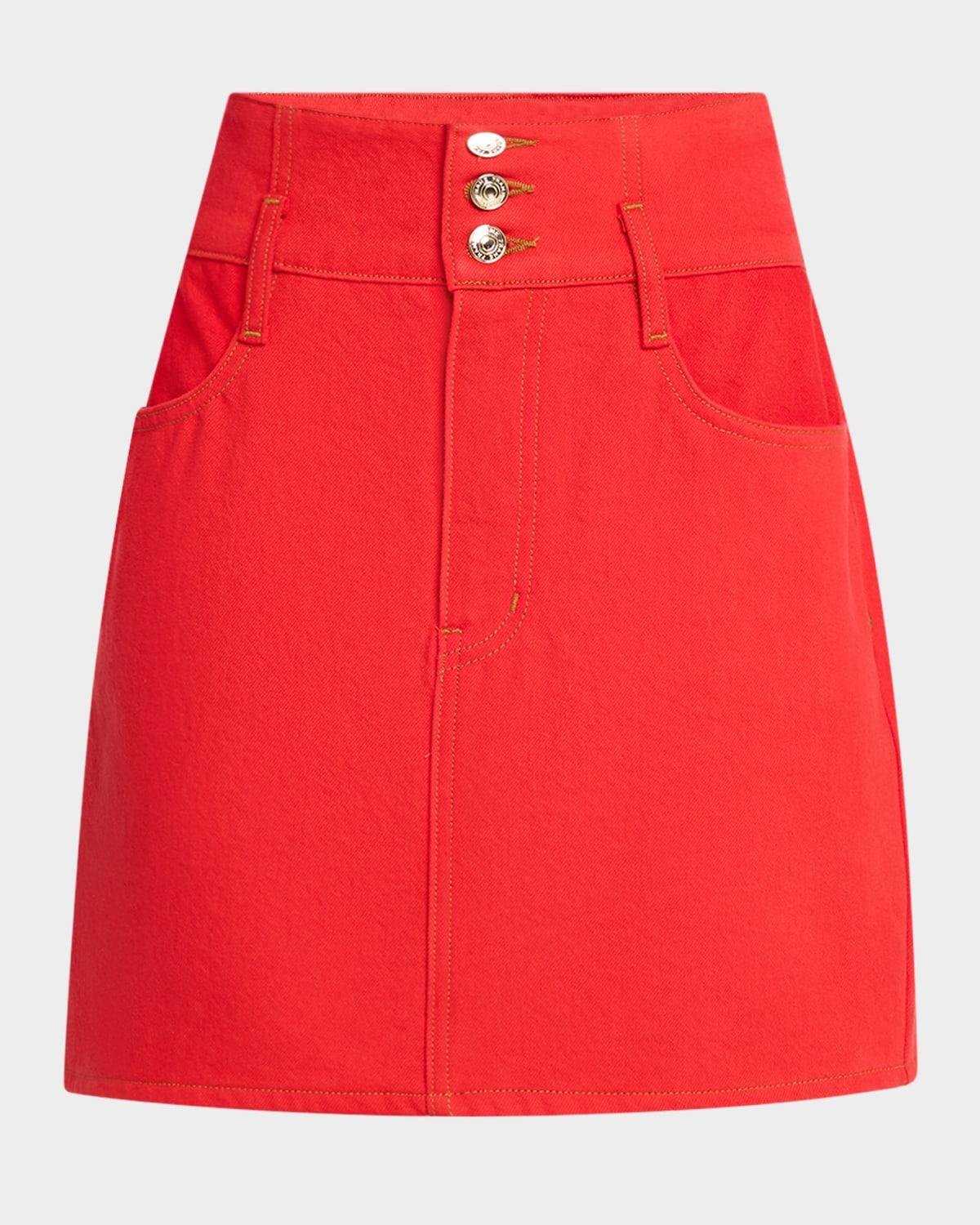 ch x frame the corset mini skirt