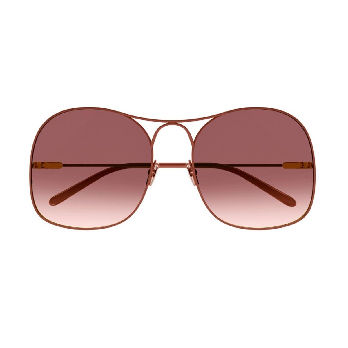ch0164s line chloé 004 rosso metal occhiali sole - women