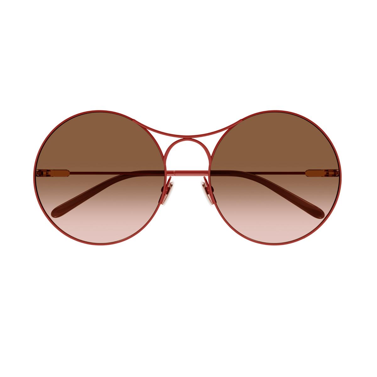 ch0166s linea chloé 004 rosa metal occhiali sole - women