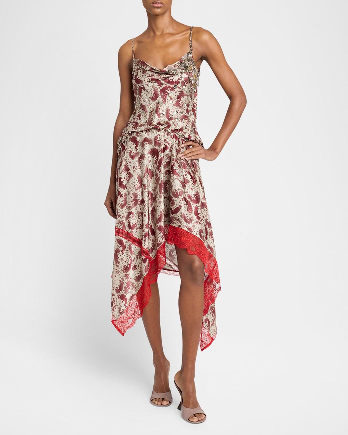 chai printed embellished blouse