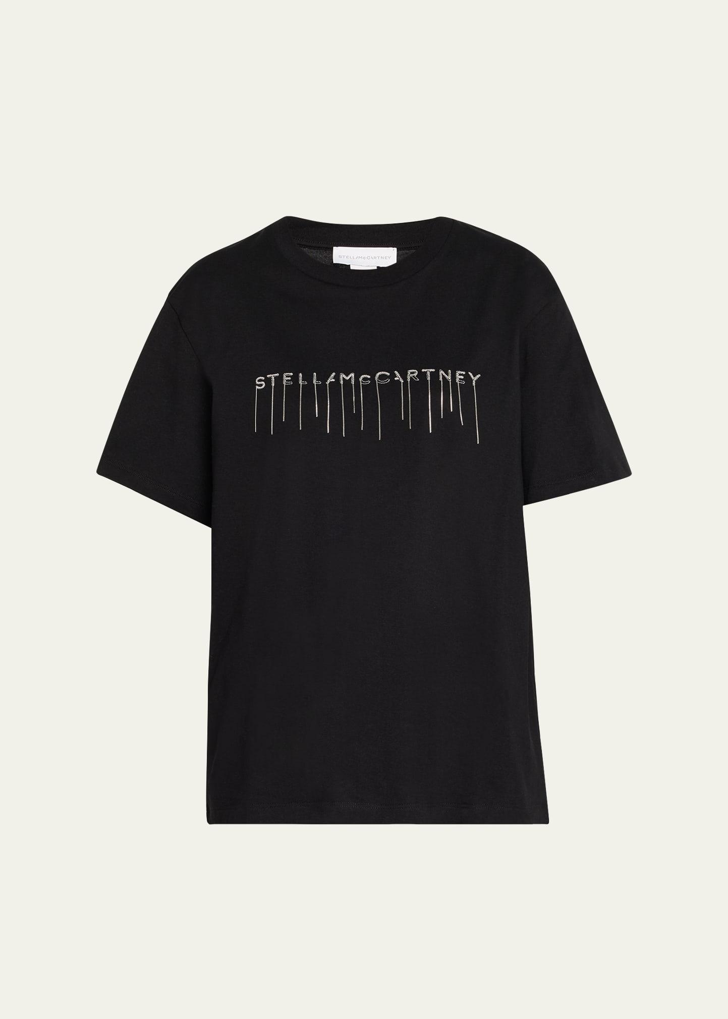 chain logo embroidered t-shirt
