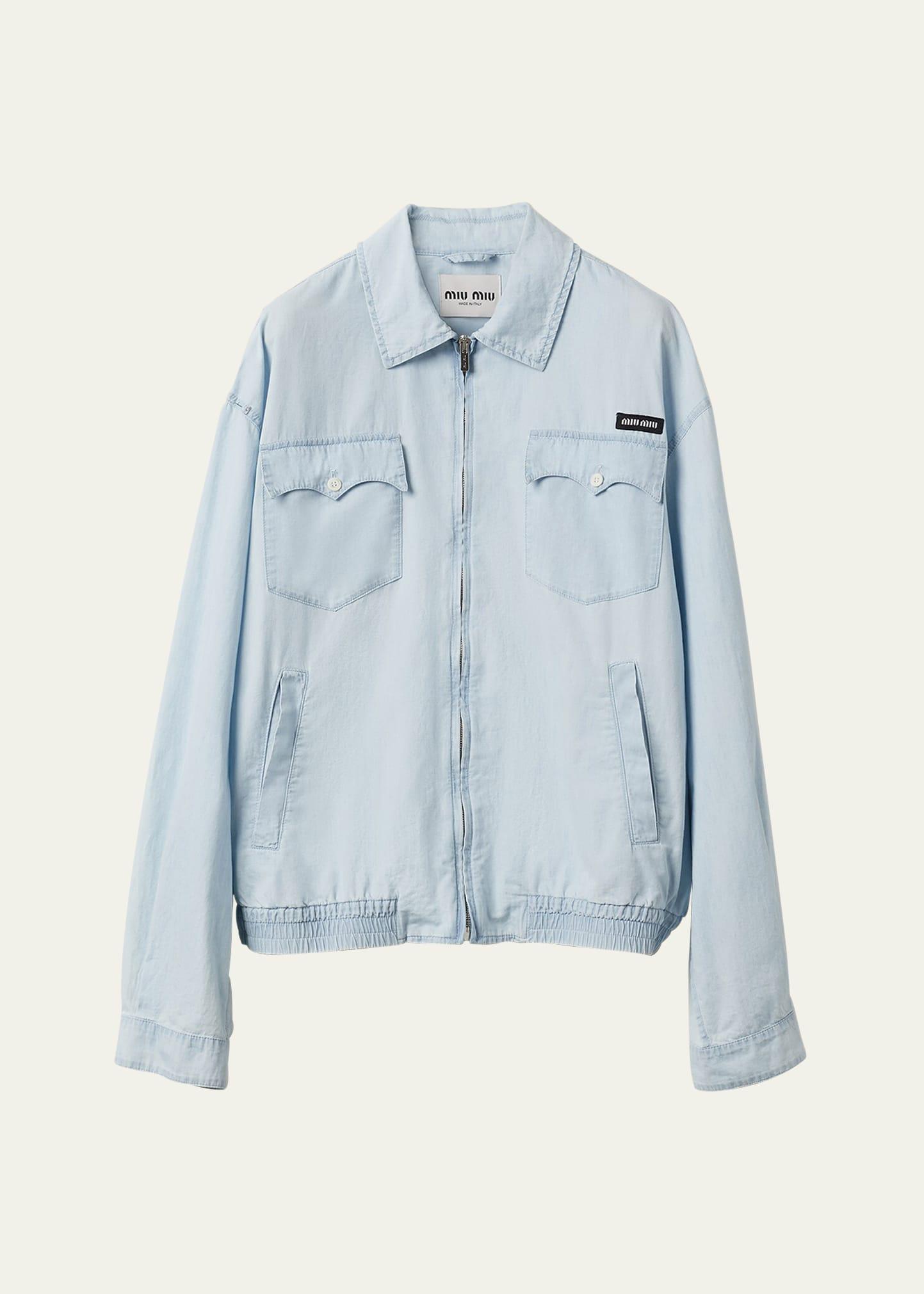 chambray bomber jacket