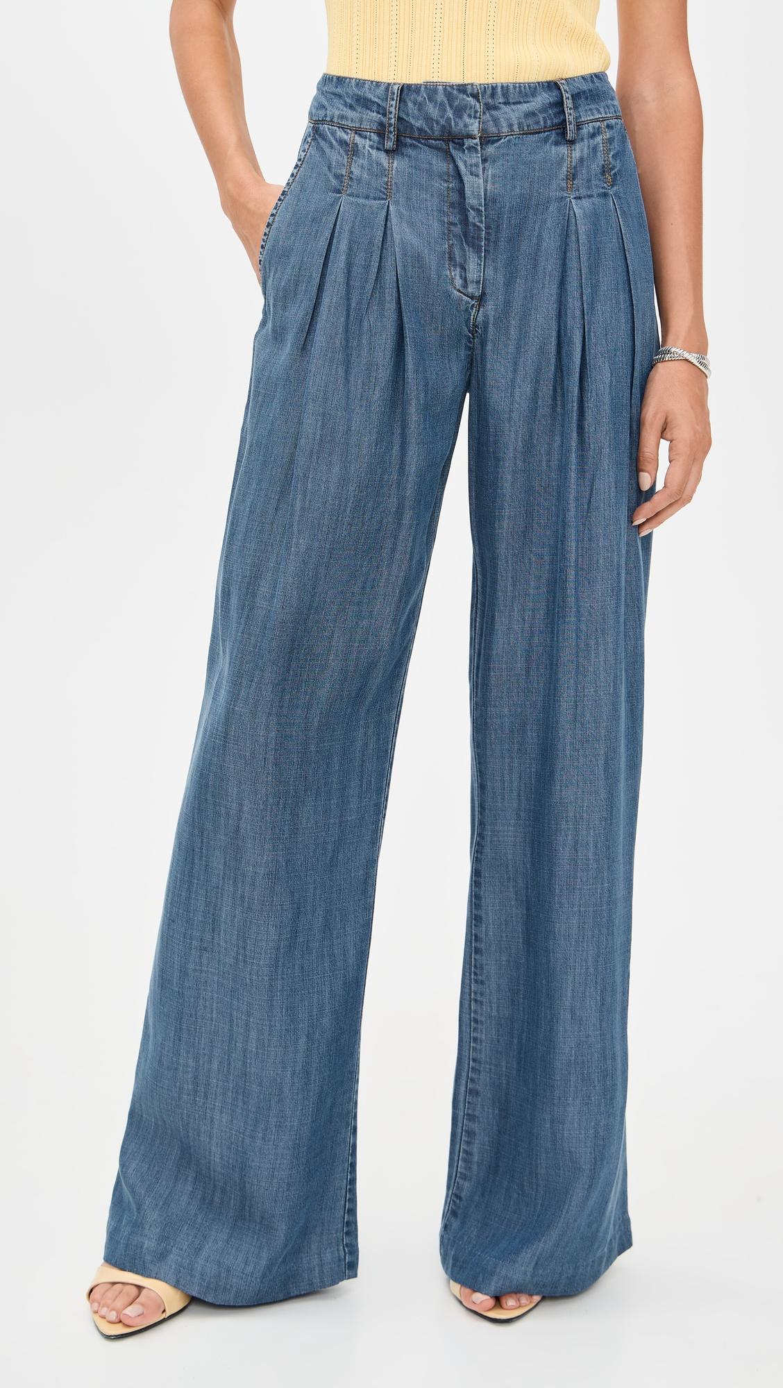 chambray oscar pants