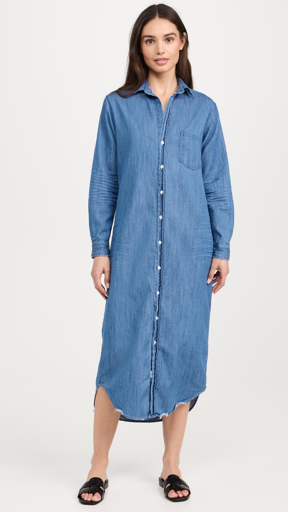 chambray shirtdress