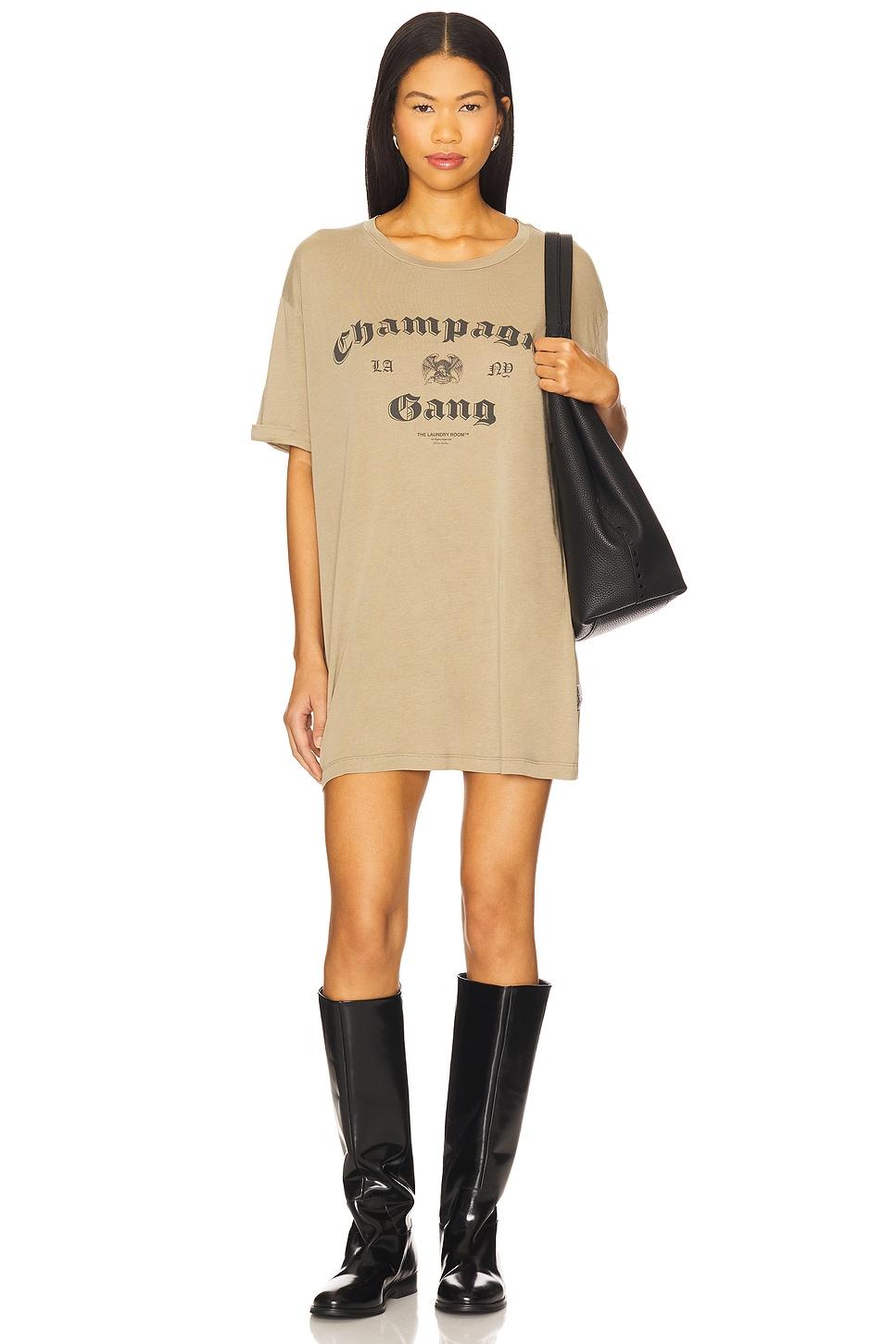champagne gang oversized tee