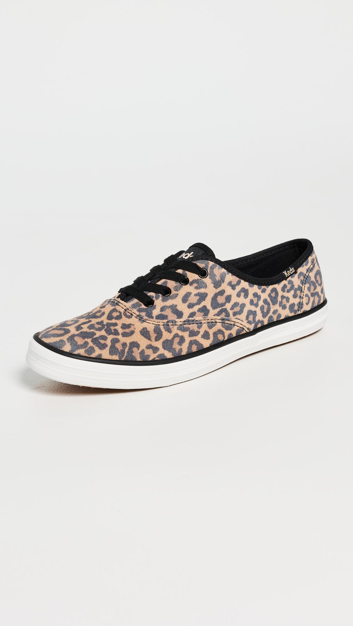 champion leopard suede sneakers