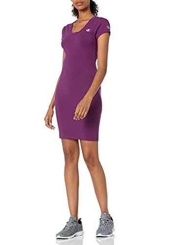 champion women's bodycon dress, venetian purple, small