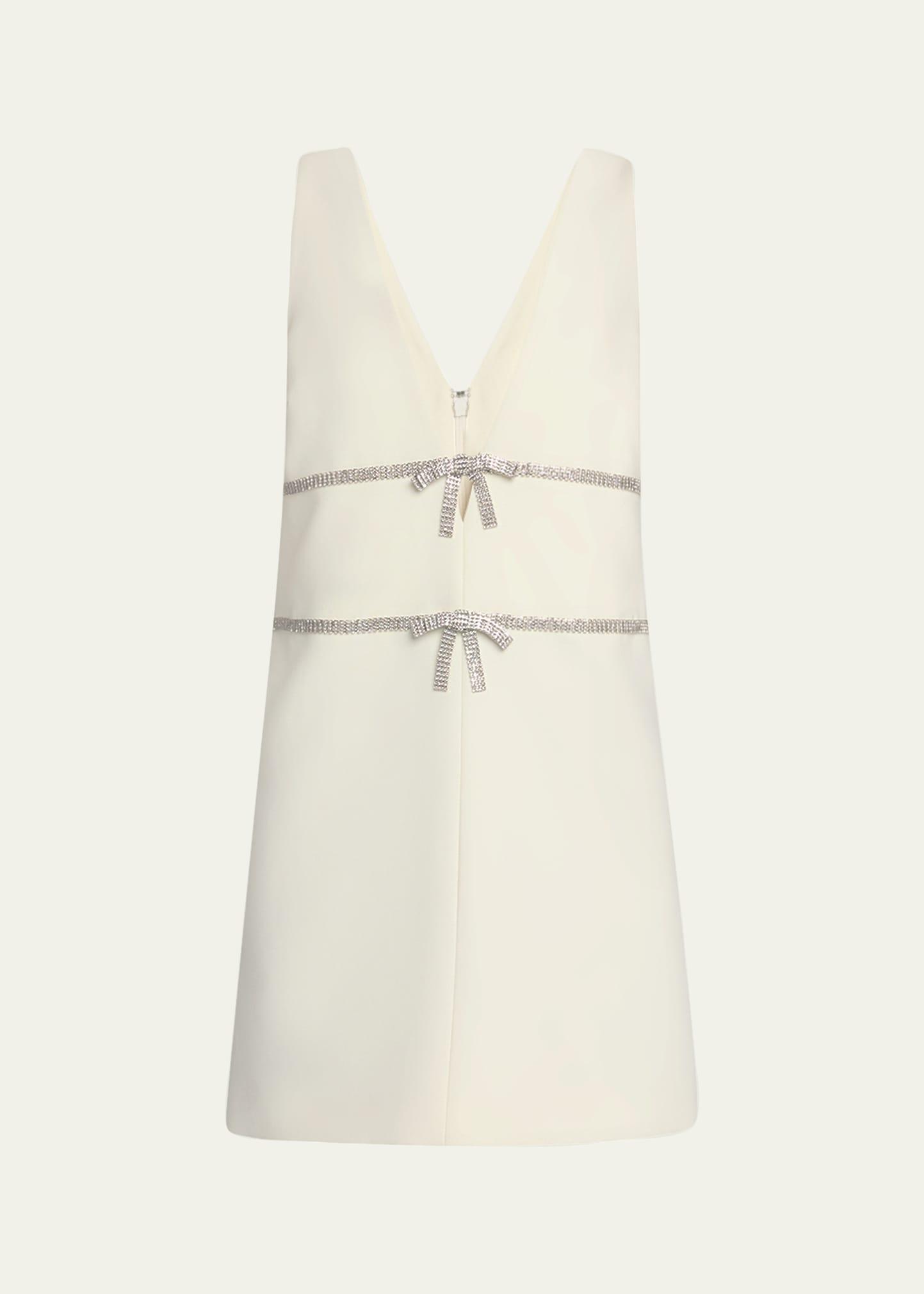 chani crystal bow mini dress