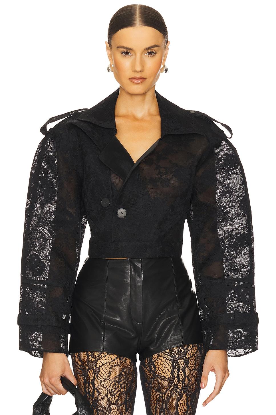 chantilly lace biker jacket