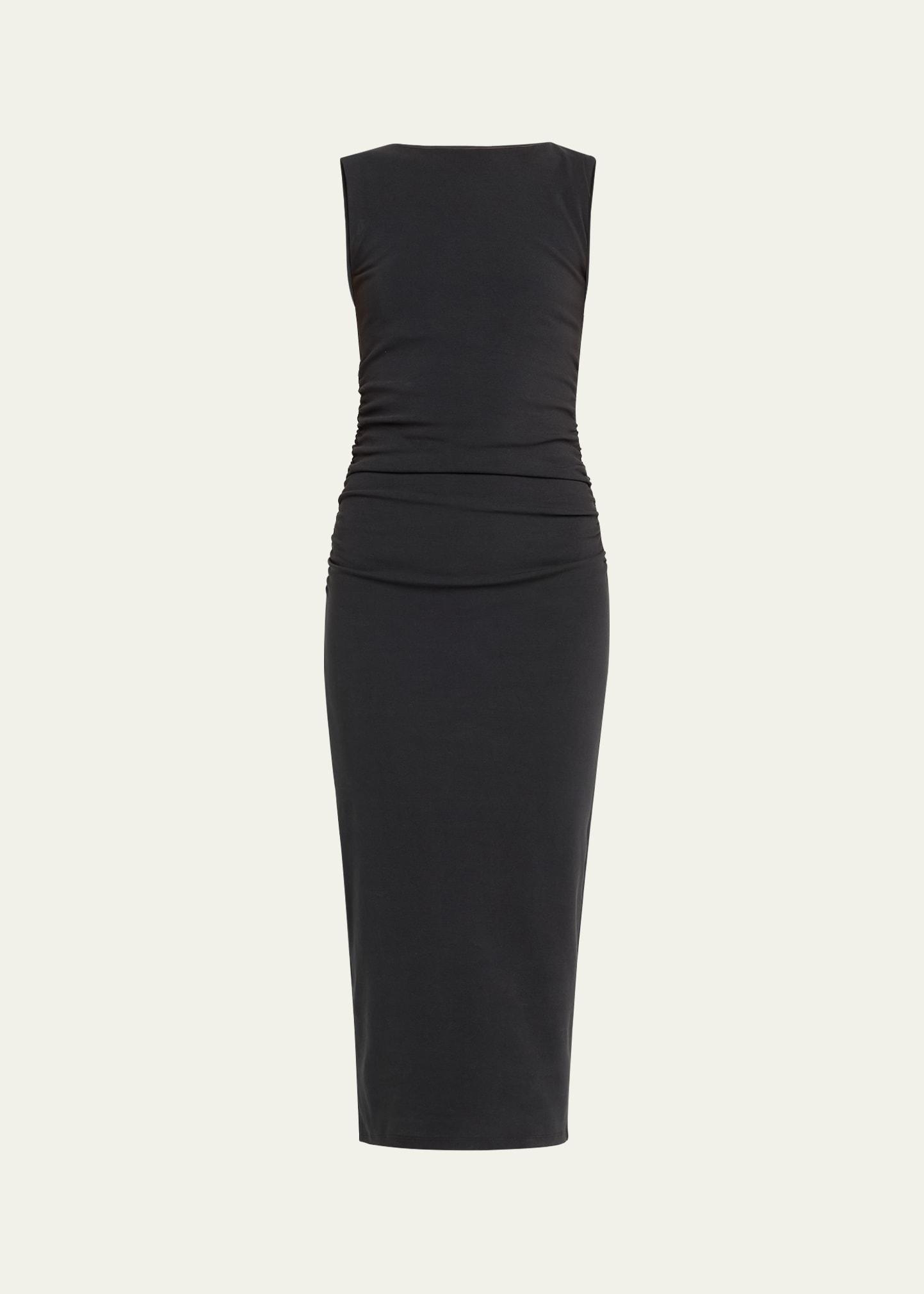 charissa high-neck midi dress