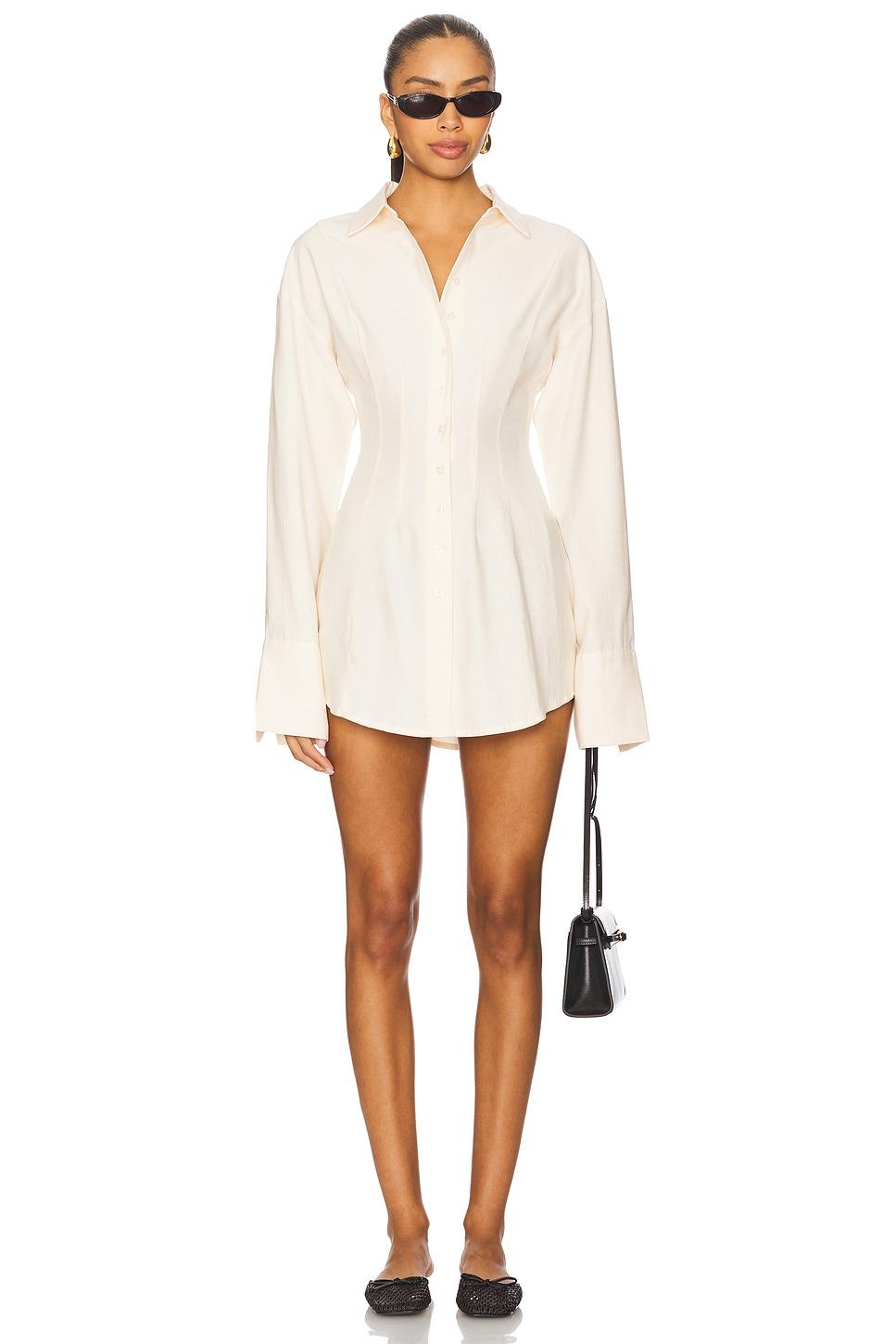 charitie button up mini dress