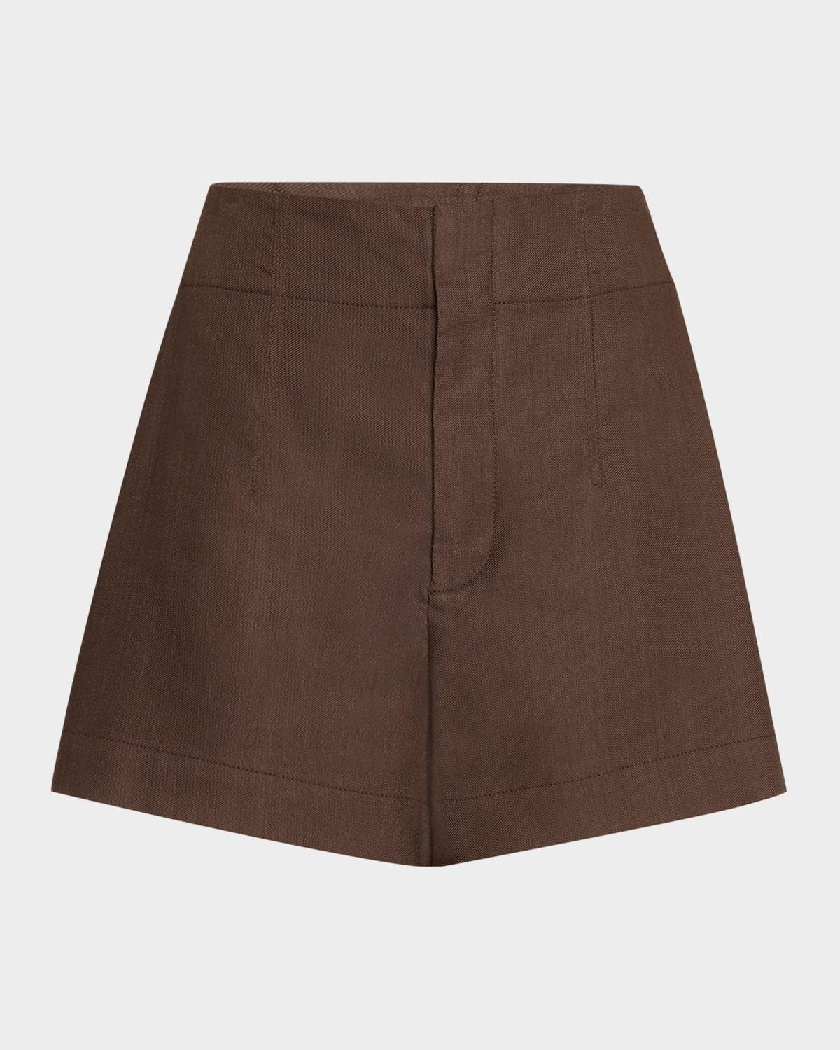 charles wide-leg twill shorts