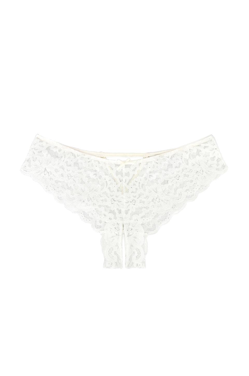 charlotte lace crotchless panty