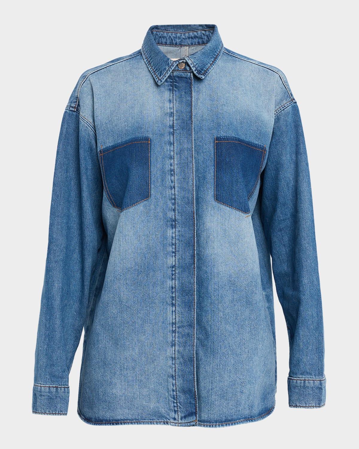 charlotte oversized denim shirt
