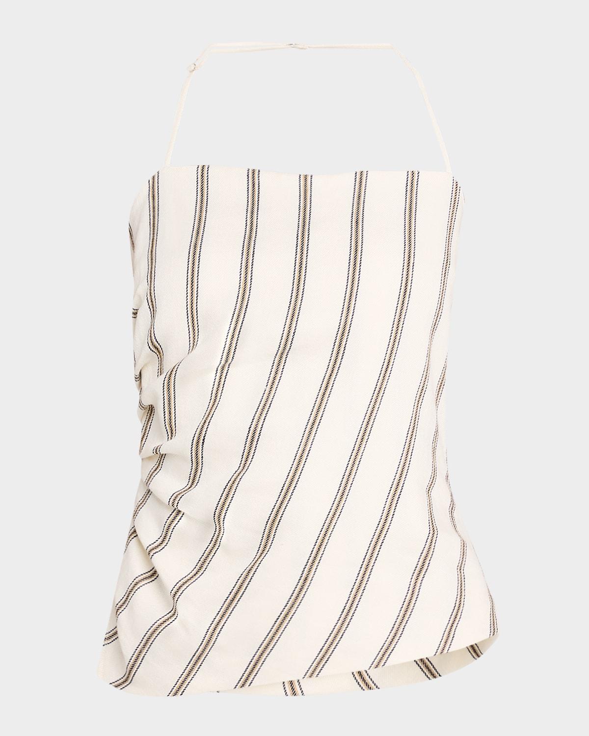 charlotte stripe halter top