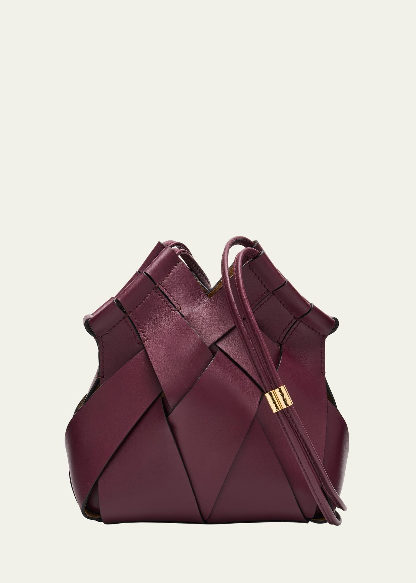 charlotte woven leather crossbody bag