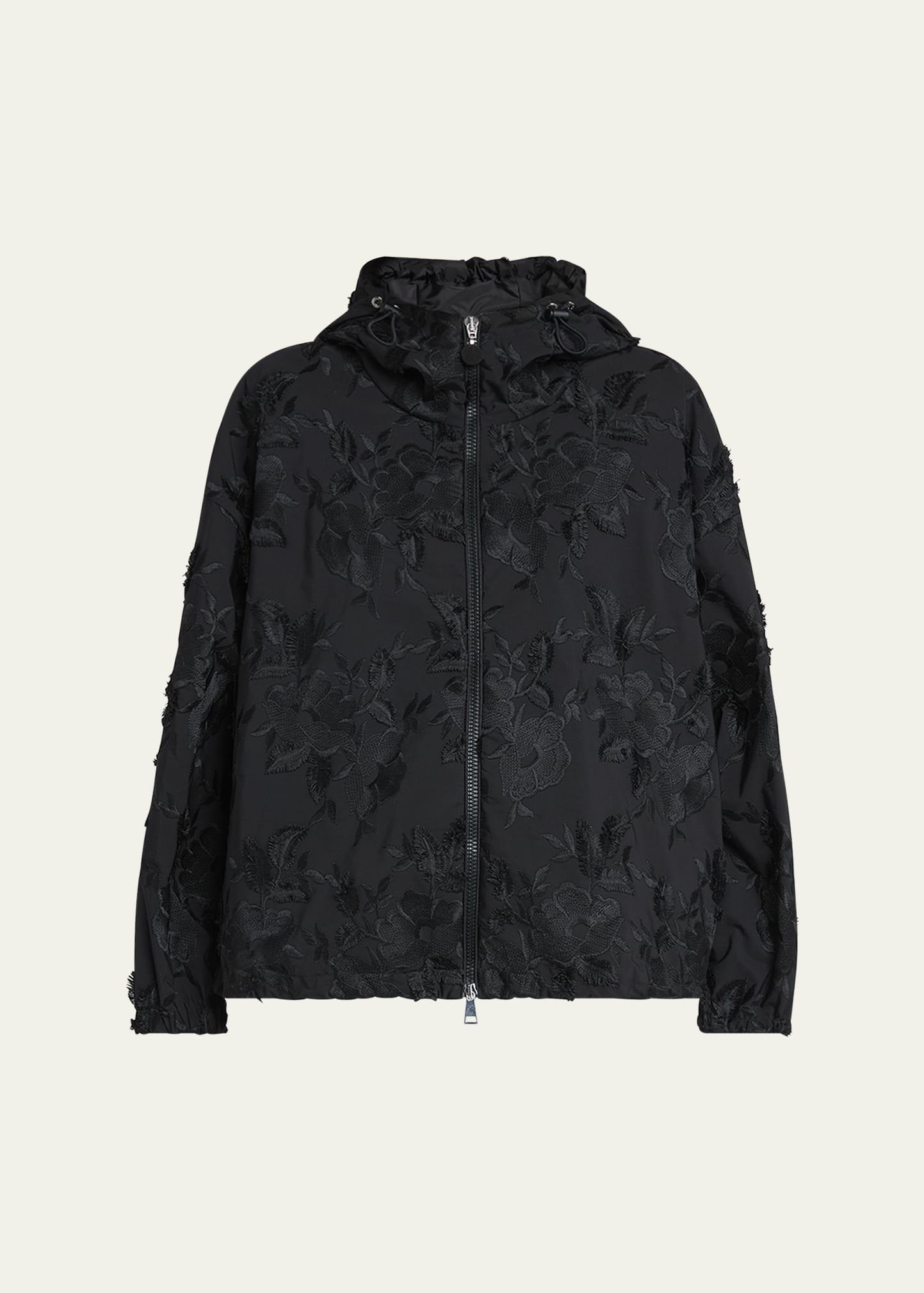 charmeil floral hooded jacket