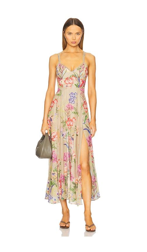 charo ruiz ibiza iraso long dress in beige.