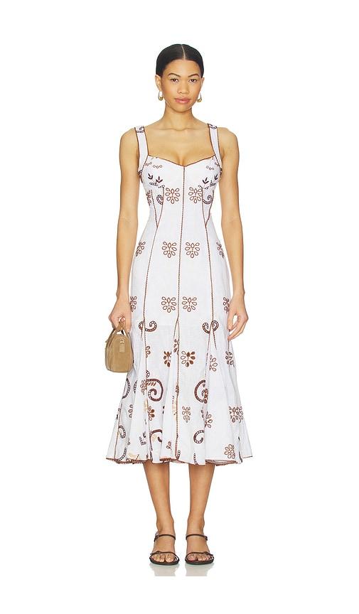 charo ruiz ibiza naia long dress in white.