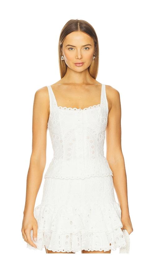 charo ruiz ibiza nereus top in white.