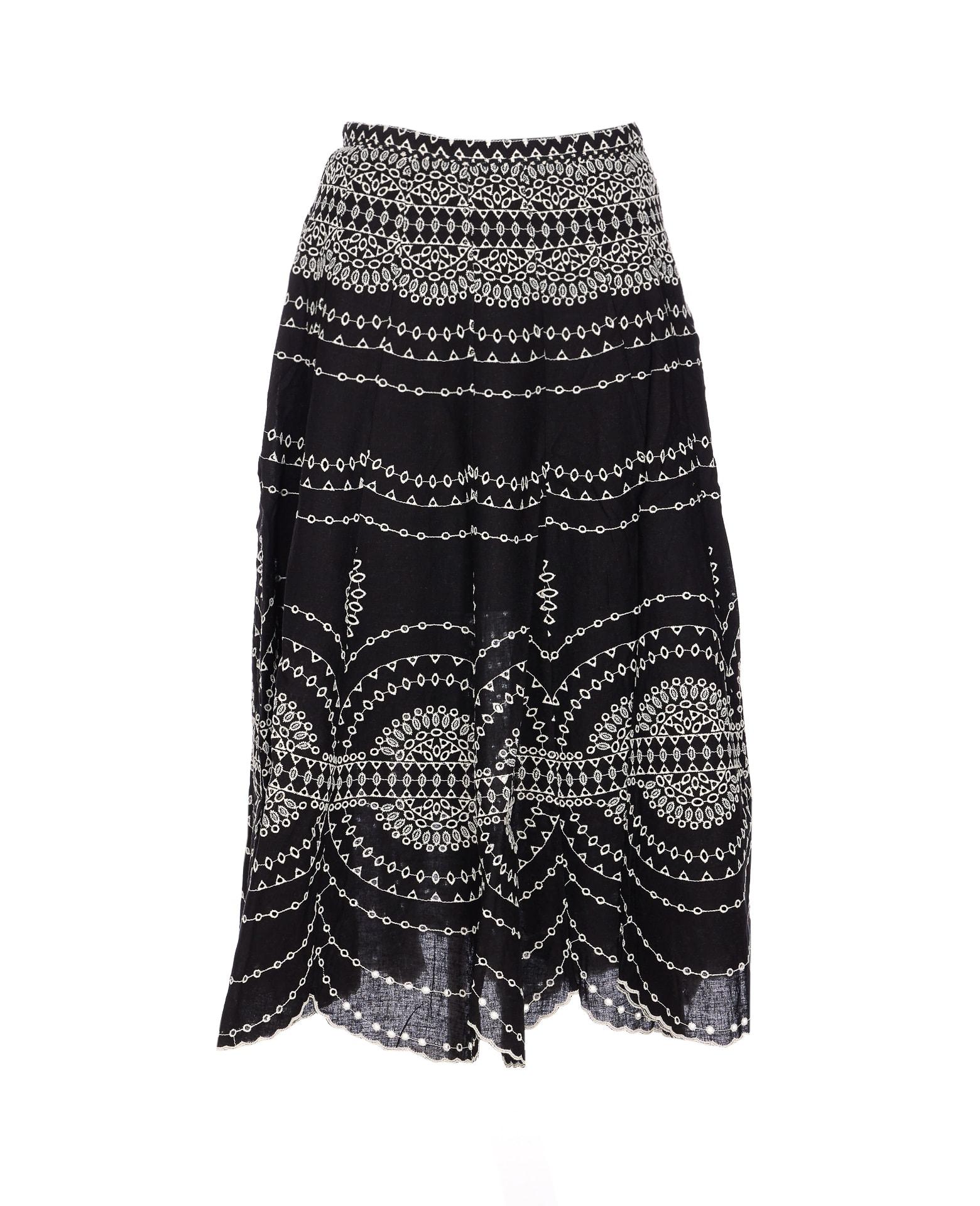 charo ruiz midi livvy skirt