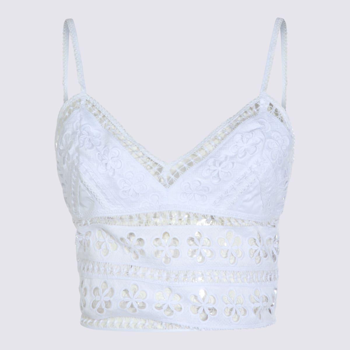 charo ruiz white cotton top