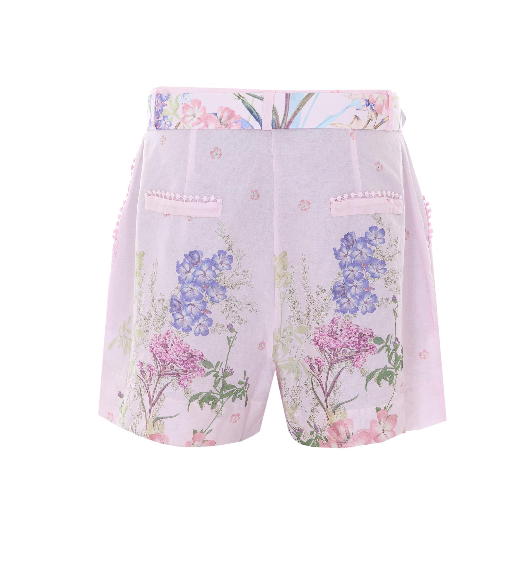 charoruiz shorts pink cotton - women