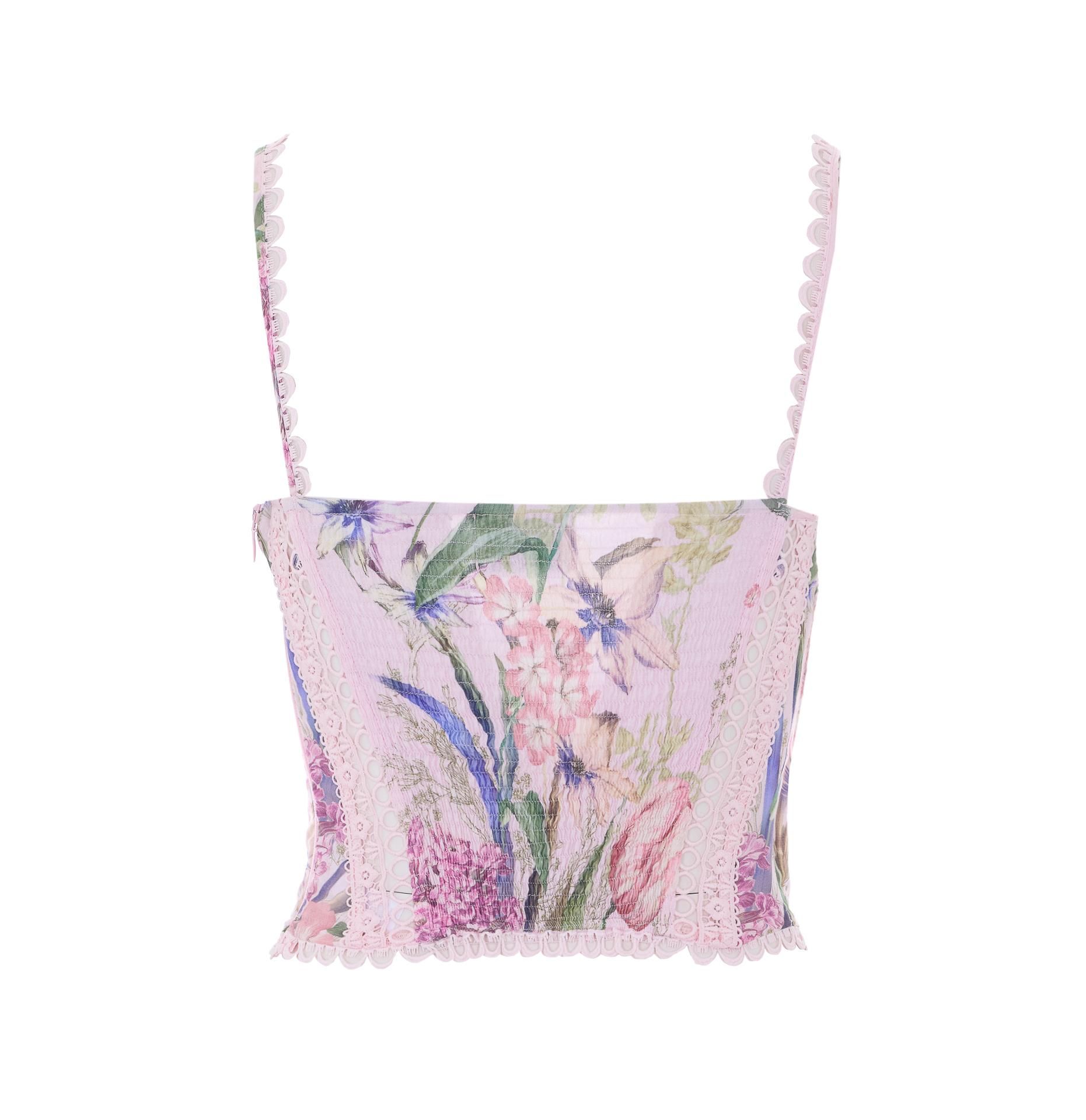 charoruiz top pink cotton - women