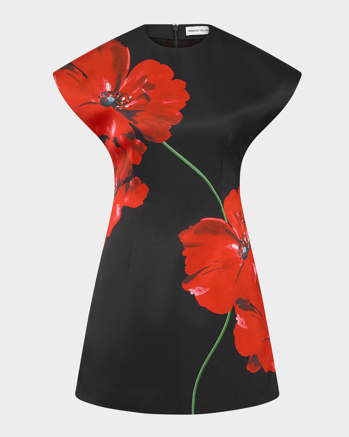 chaya floral-print mini dress