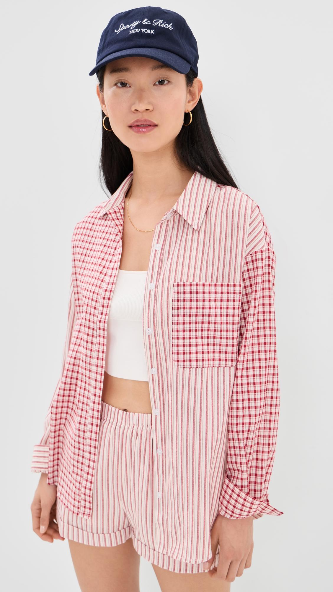 check button down shirt