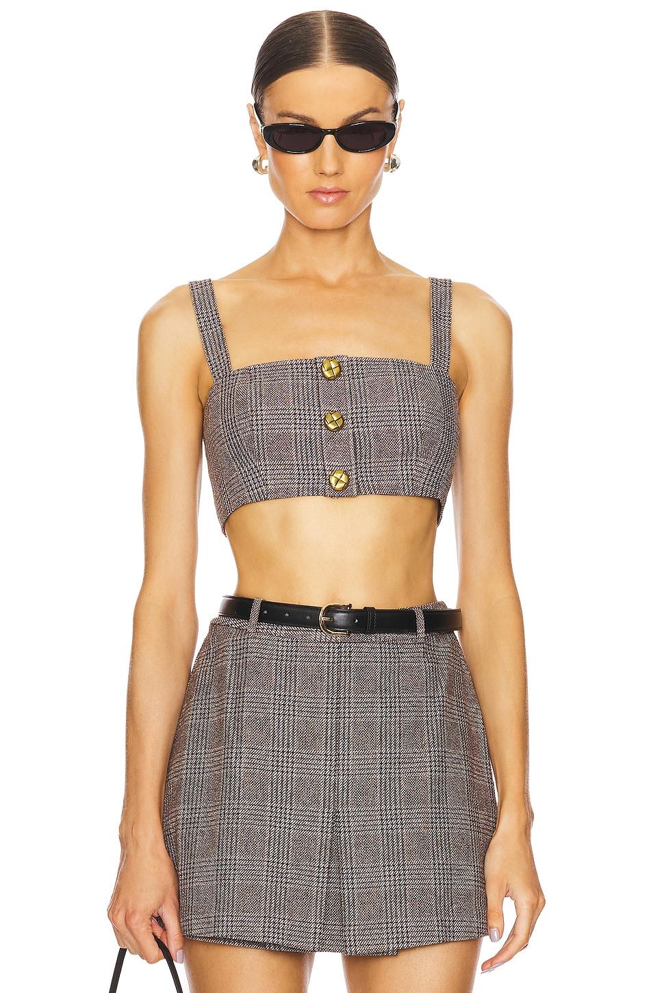 check crop top