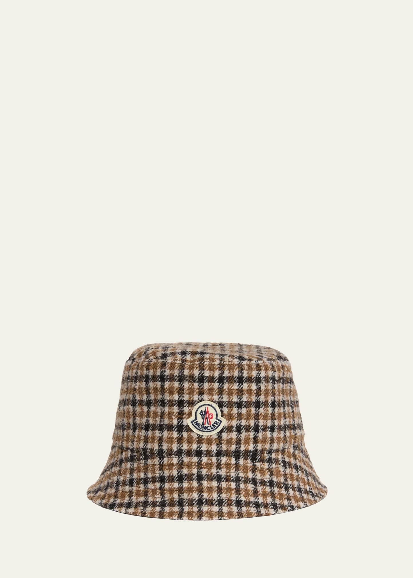 check logo bucket hat