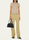 check short-sleeve fitted t-shirt