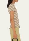 check short-sleeve fitted t-shirt