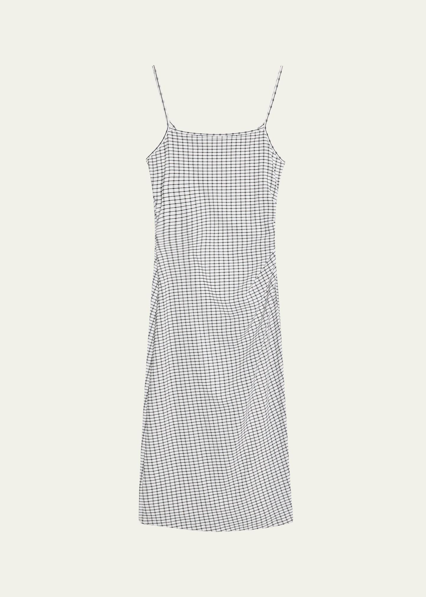 check side-ruched tank dress