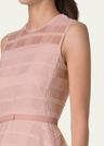 check silk organza midi dress