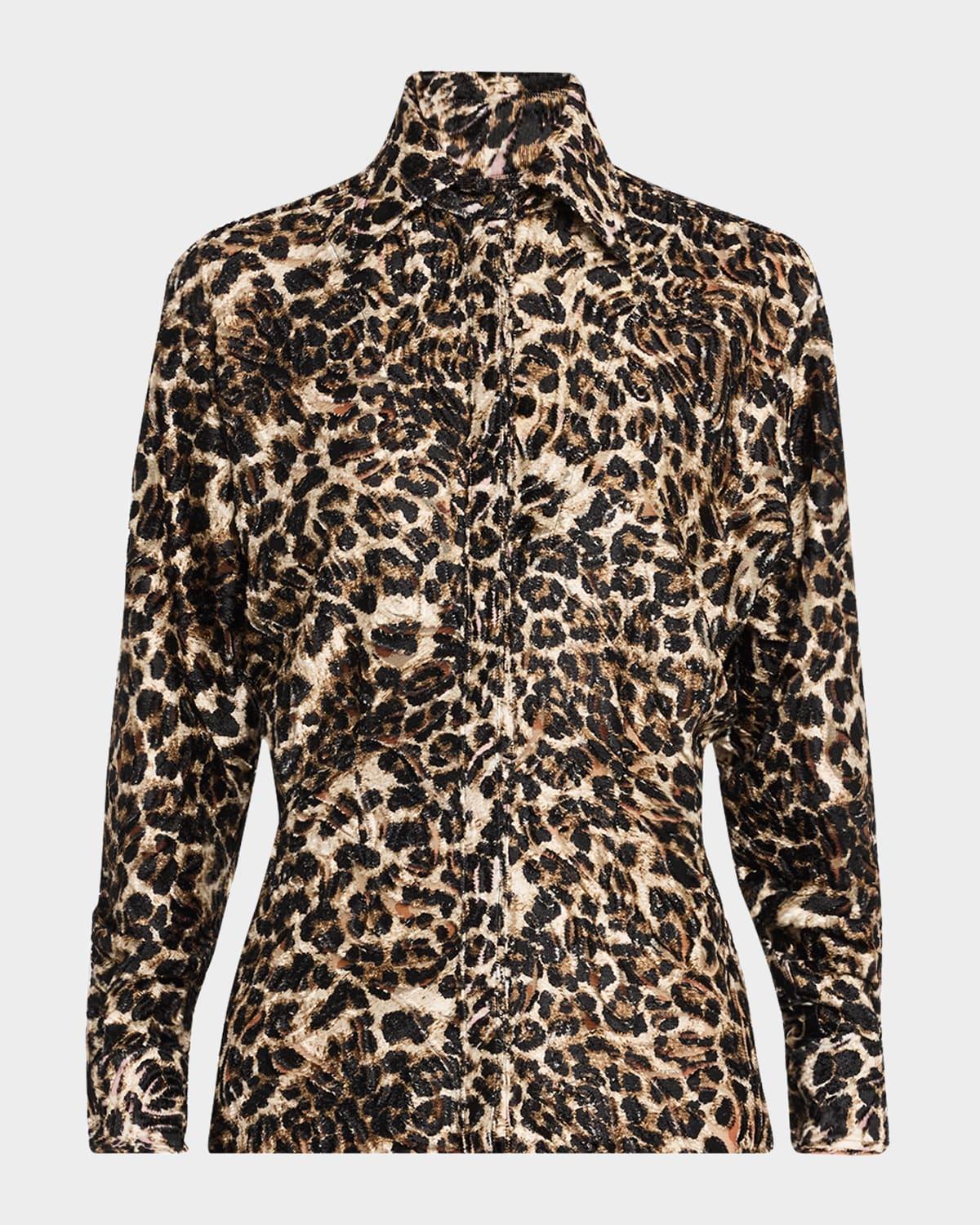 cheetah althea mini shirtdress