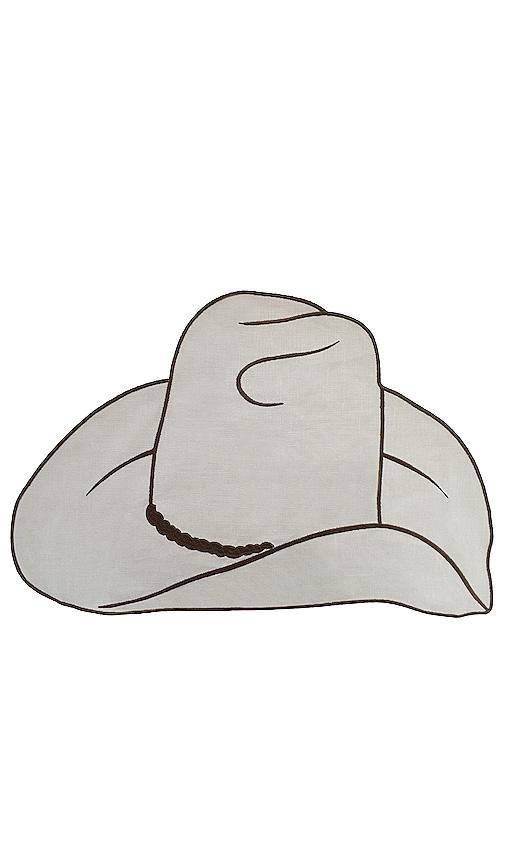 chefanie cowboy hat placemet in beige.