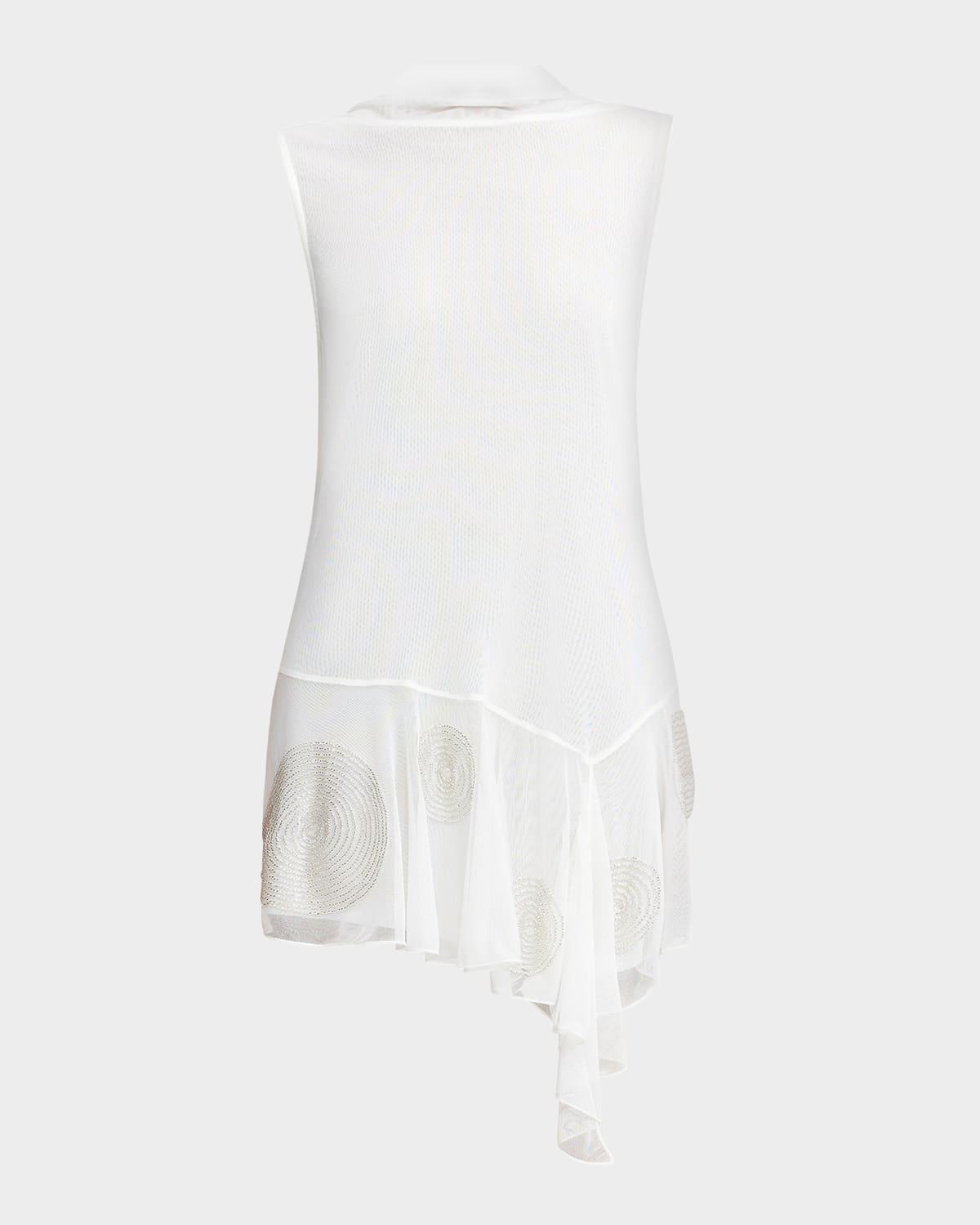 chelsea beaded draped mini dress