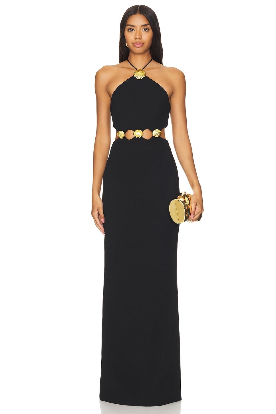 chelsea halter gown