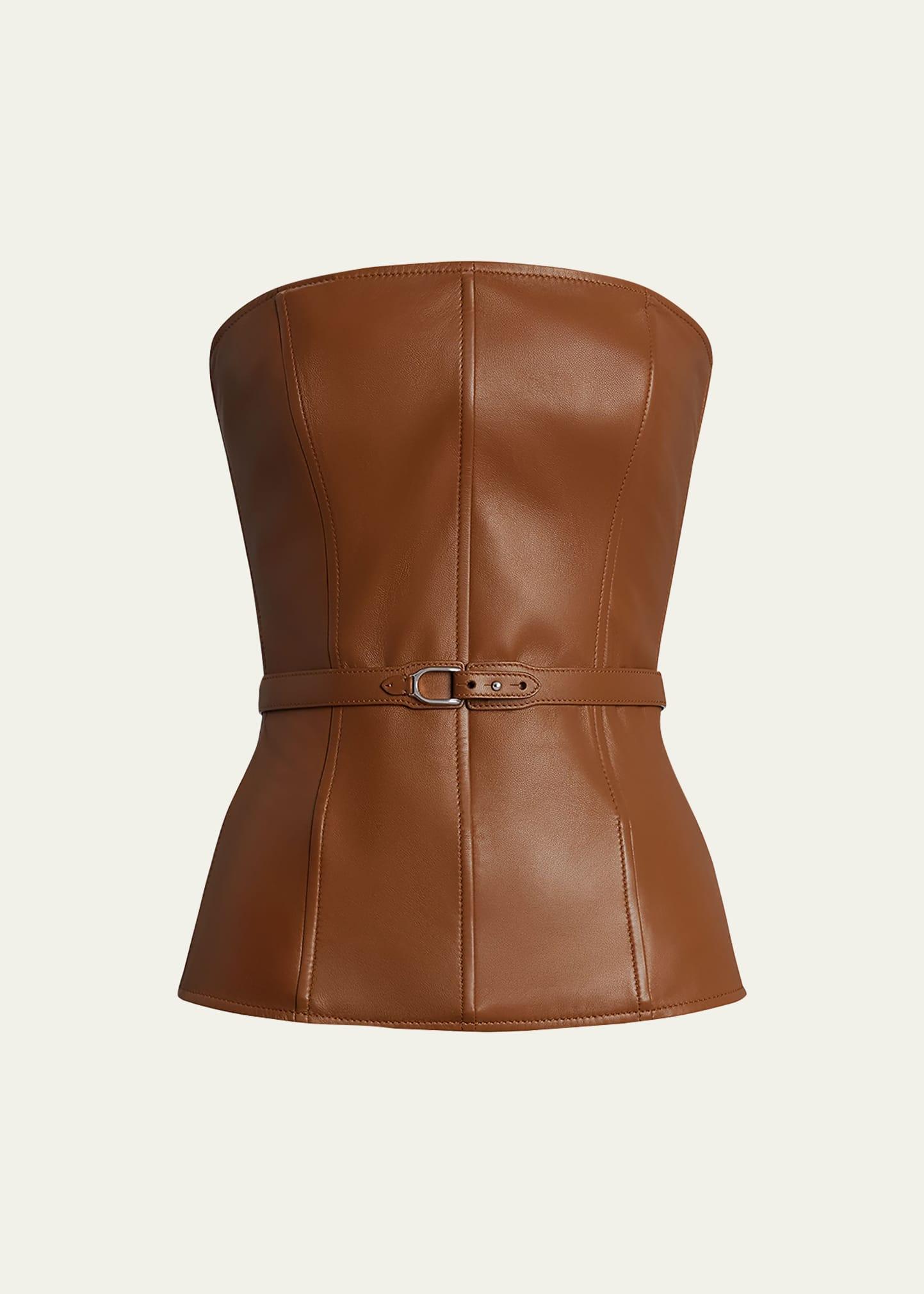 chelsey soft leather corset