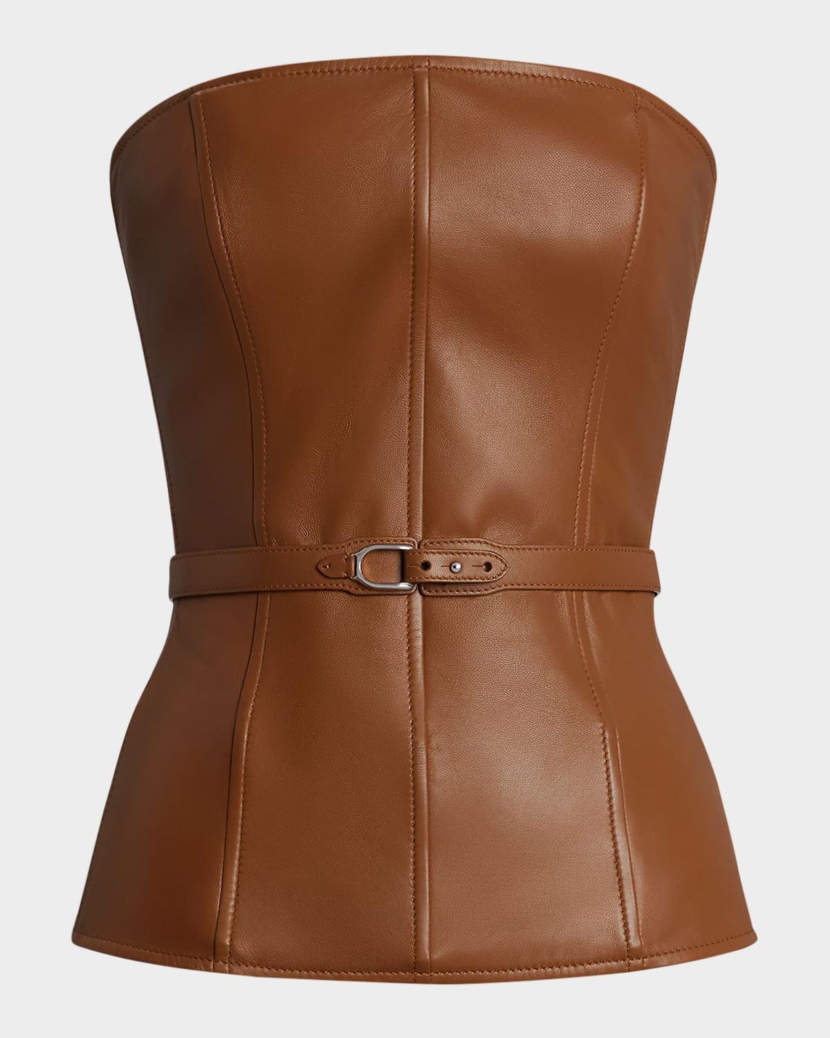chelsey soft leather corset
