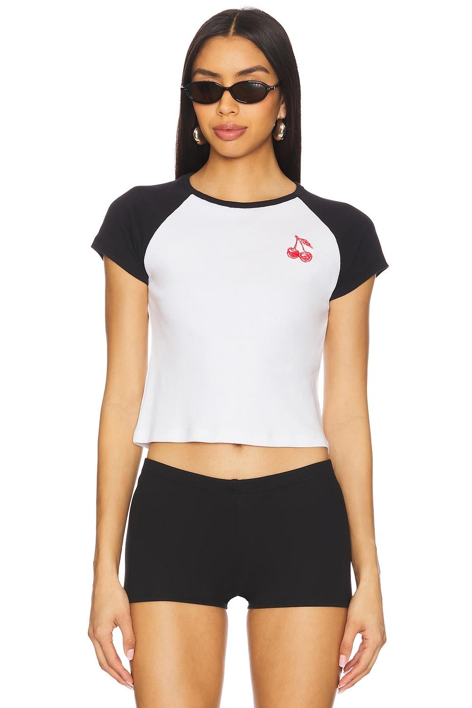 cherry baby raglan tee