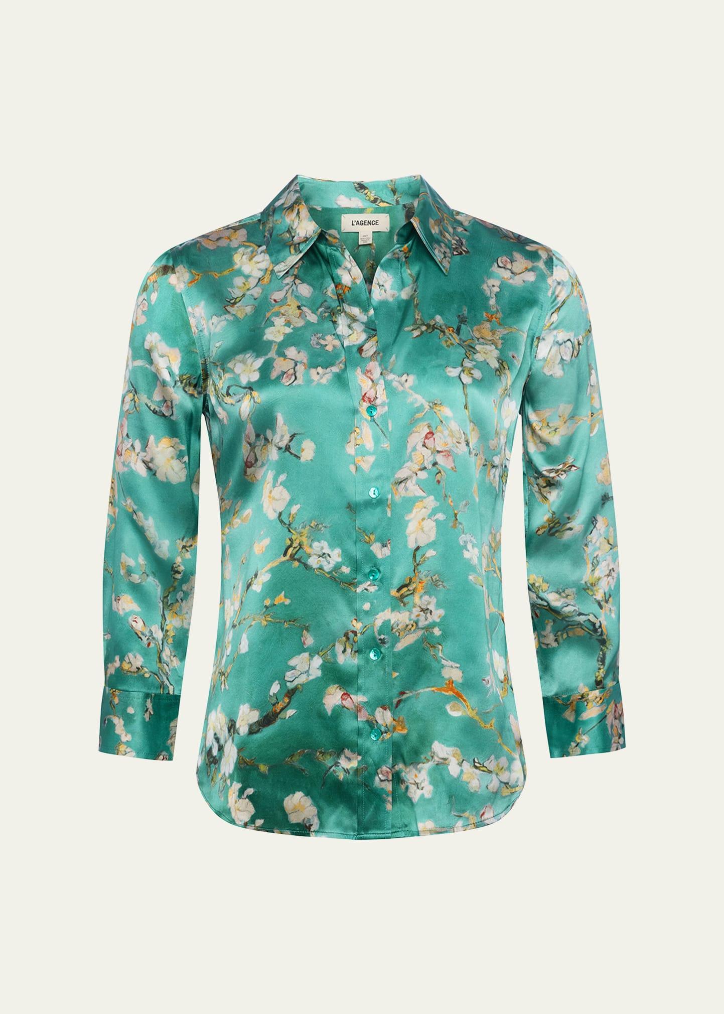 cherry blossom dani silk blouse