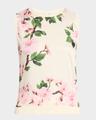 cherry blossom silk insert tank top