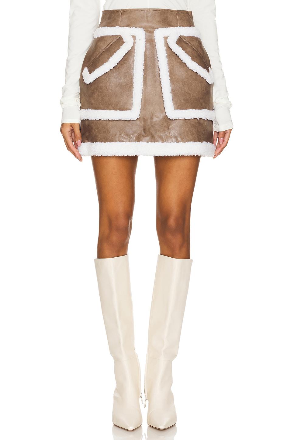 cherry sherpa skirt
