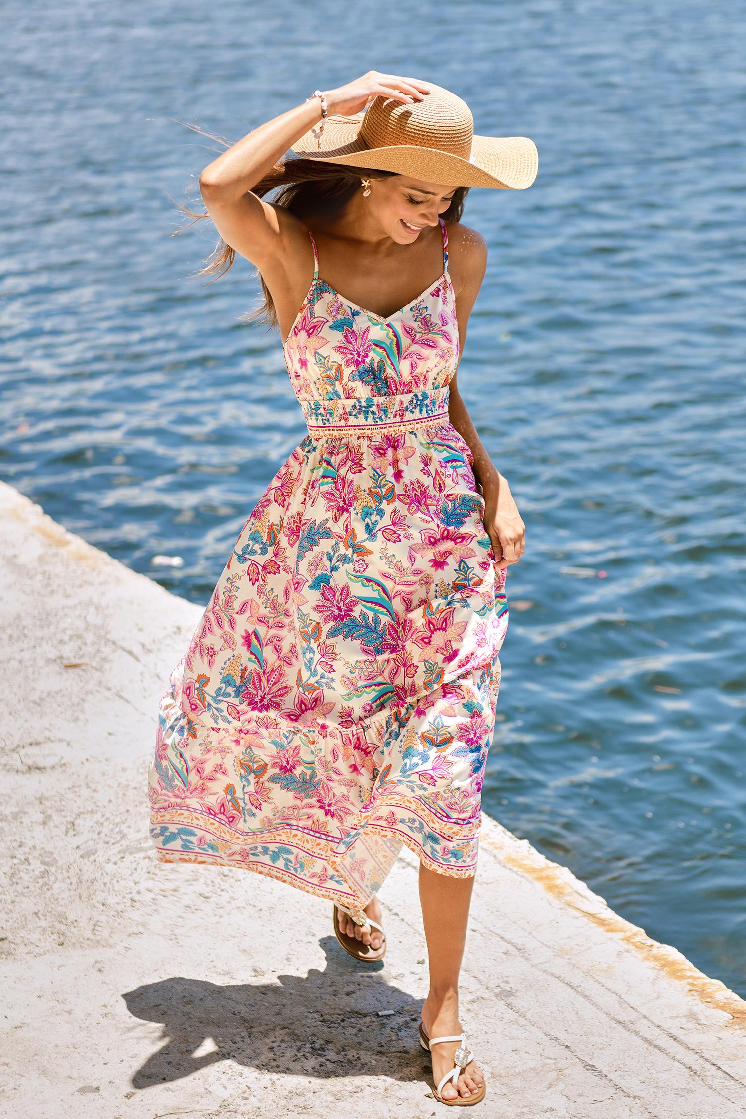 cherubim paisley maxi dress - l